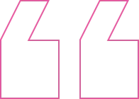 Fuchsia quotation mark graphic